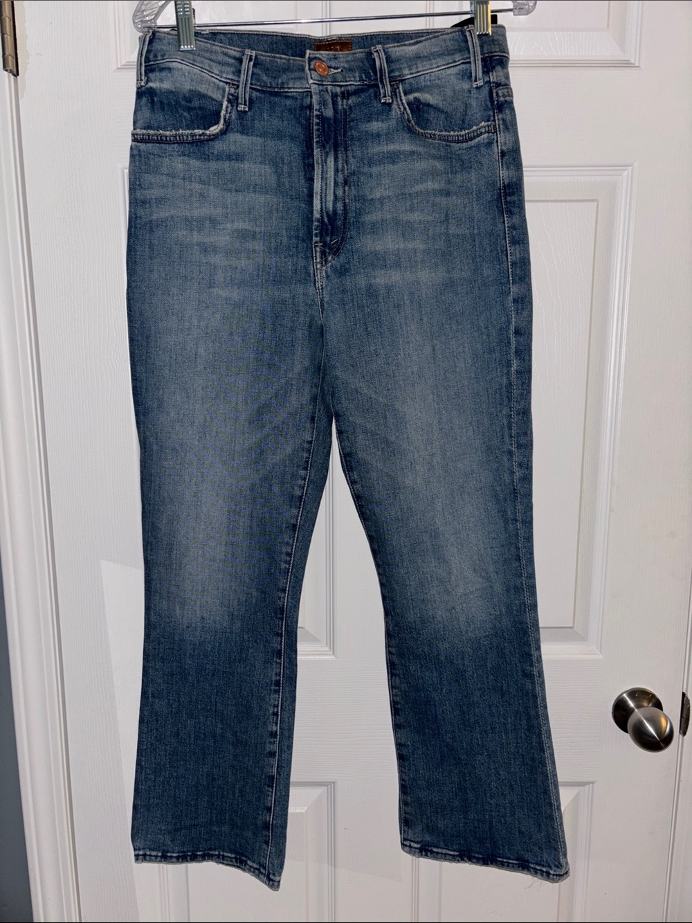 MOTHER Women's Boot Cut Jeans in Medium Blue Wash